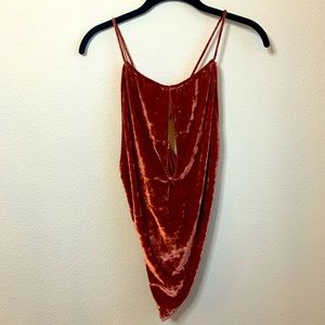 Pink velvet strappy body suit - Out From Under, Urban Outfitters - Women’s M